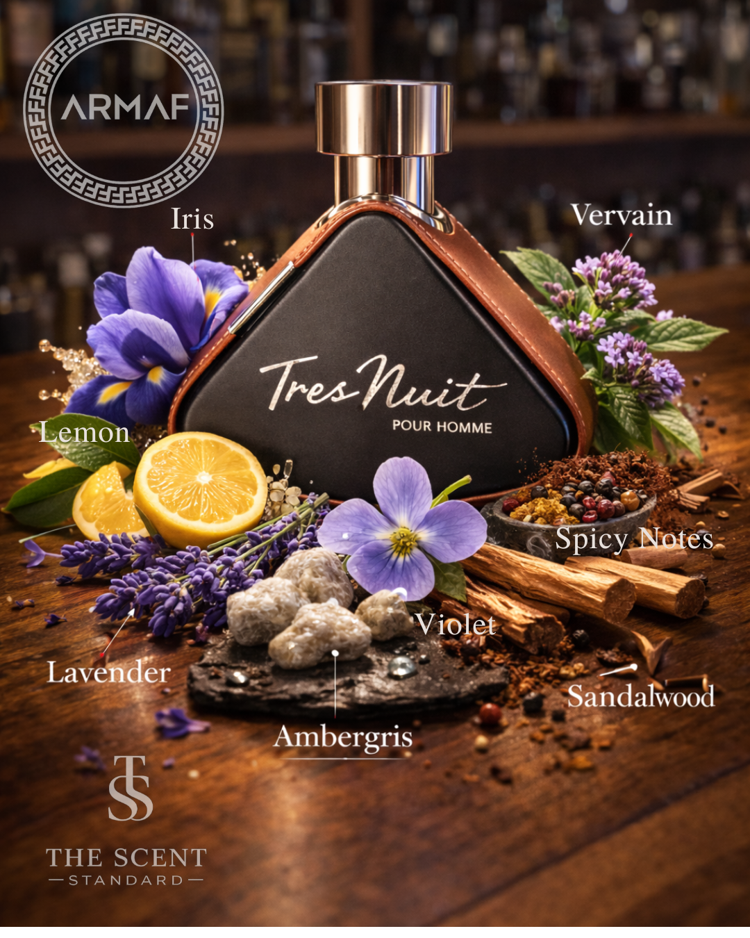 Armaf Tres Nuit — Sample Sizes Available (3ml | 5ml | 10ml)