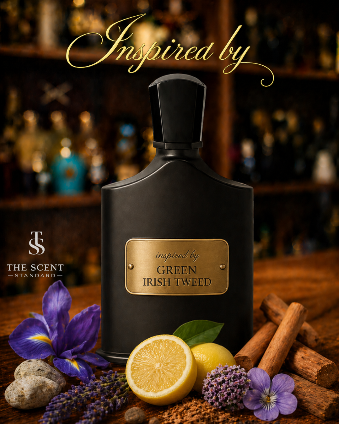 Inspired by 'Creed - Green Irish Tweed' - sample sizes (3ml | 5ml | 10ml)